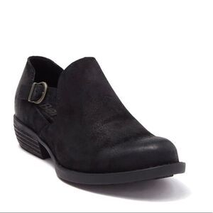 BORN Nolina Rust Leather Black NWOB  Ankle Bootie